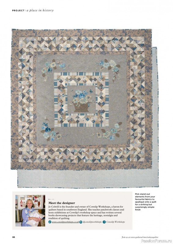 Коллекция проектов для рукодельниц в журнале «Todays Quilter №128 2025»