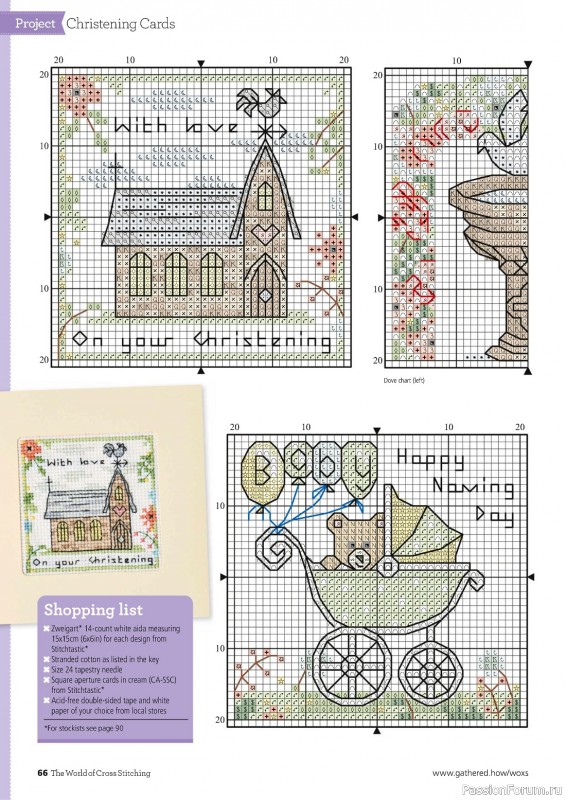 Коллекция вышивки в журнале «The World of Cross Stitching №332 2023»