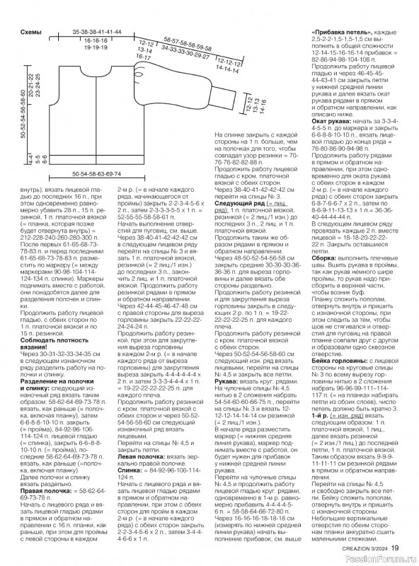 Вязаные модели в журнале «Creazion №3 2024»