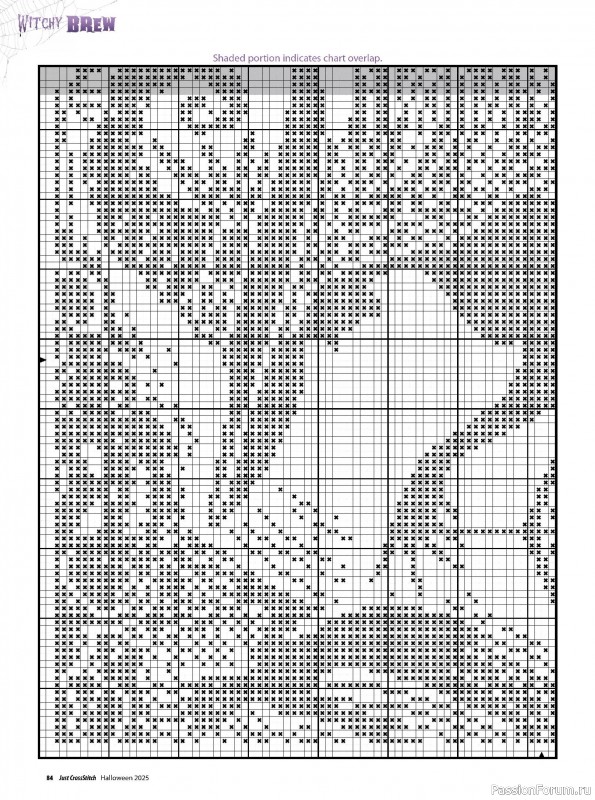 Коллекция вышивки в журнале «Just CrossStitch - Halloween 2025»