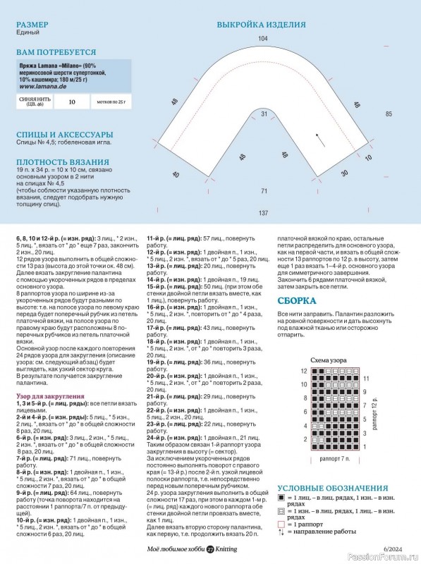 Вязаные модели в журнале «Knitting. Вязание №6 2024»