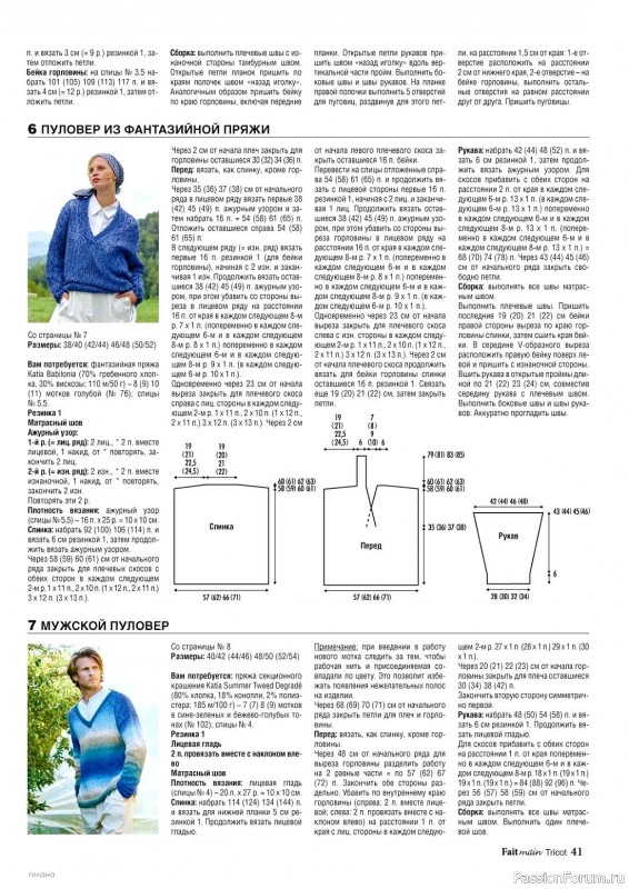 Вязаные модели в журнале «Tricot. Вязание №1 2023»