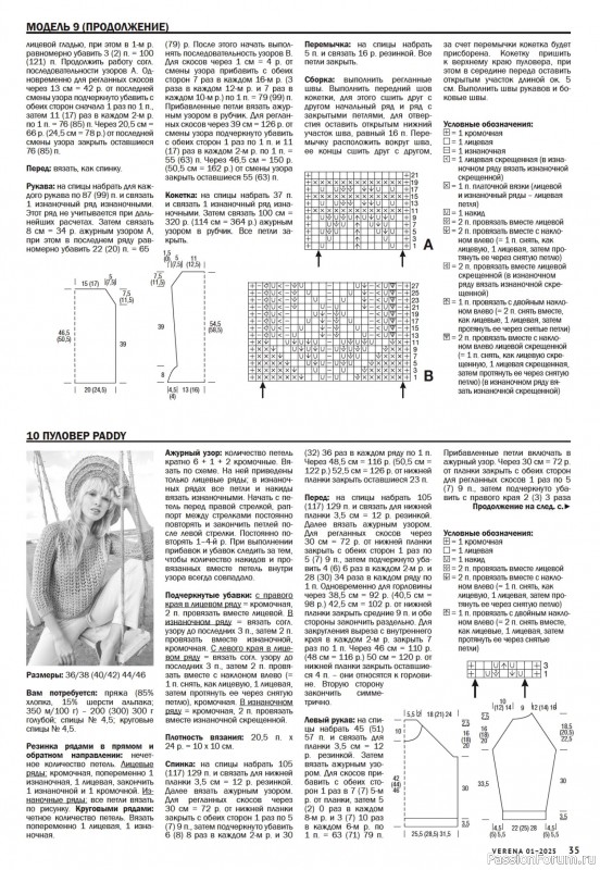 Вязаные модели в журнале «Verena №1 2025»