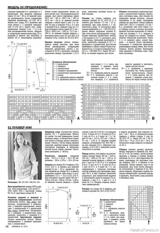 Вязаные модели в журнале «Verena №3 2023»