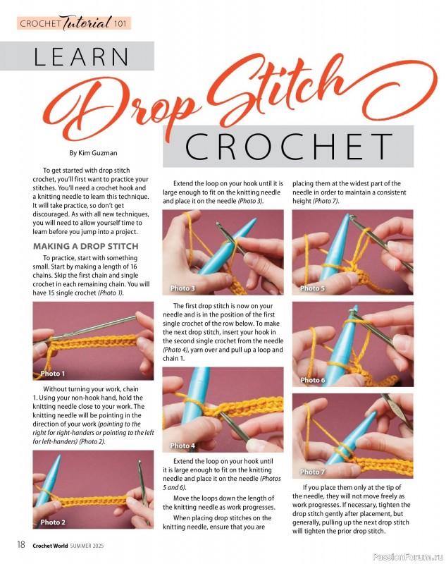 Вязаные проекты крючком в журнале «Crochet World - Summer 2025»