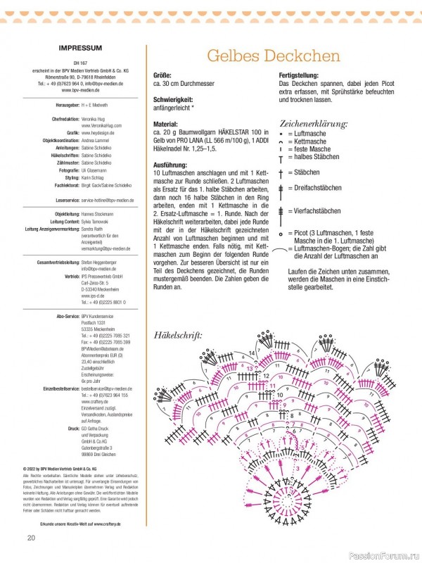 Вязаные проекты крючком в журнале «Dekoratives Hakeln №167 2022»