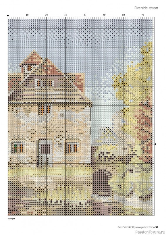 Коллекция вышивки в журнале «Cross Stitch Gold - Scenery Collection 2022»