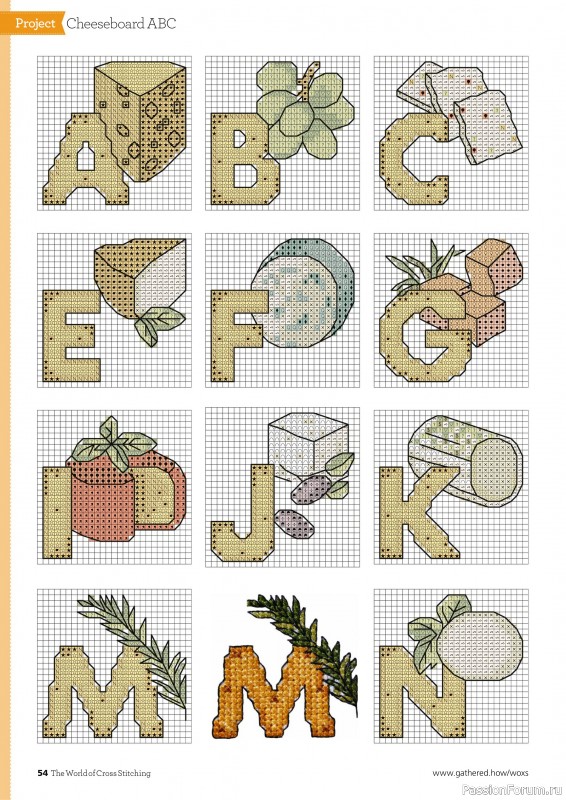 Коллекция вышивки в журнале «The World of Cross Stitching №353 2024»