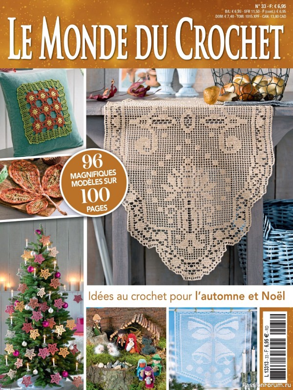 Вязаные проекты крючком в журнале «Le Monde du Crochet №33 2023»