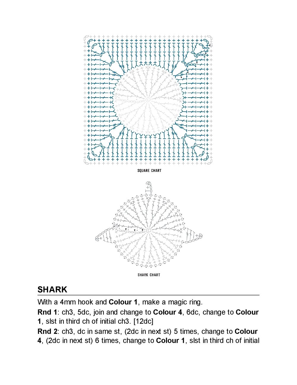 Коллекция "бабушкиных квадратов" в книге «3D Animal Granny Squares»