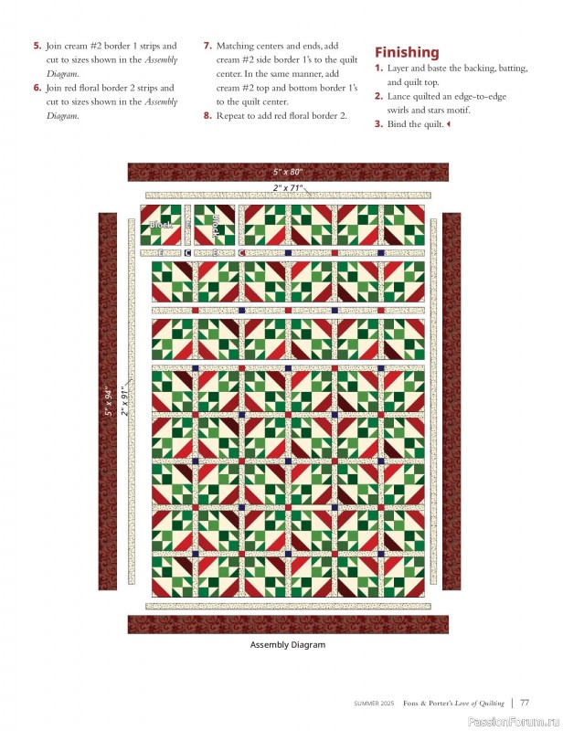 Коллекция проектов для рукодельниц в журнале «Fons & Porter’s Love Of Quilting - Summer 2025»