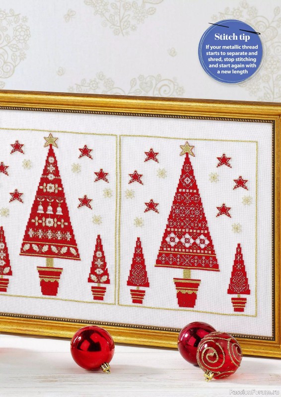 Коллекция вышивки в журнале «Cross Stitch Gold - Christmas 2024»