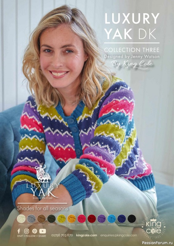 Вязаные проекты спицами в журнале «The Knitter №214 2025»
