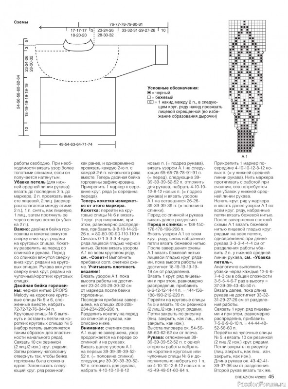 Вязаные модели в журнале «Creazion №4 2022»