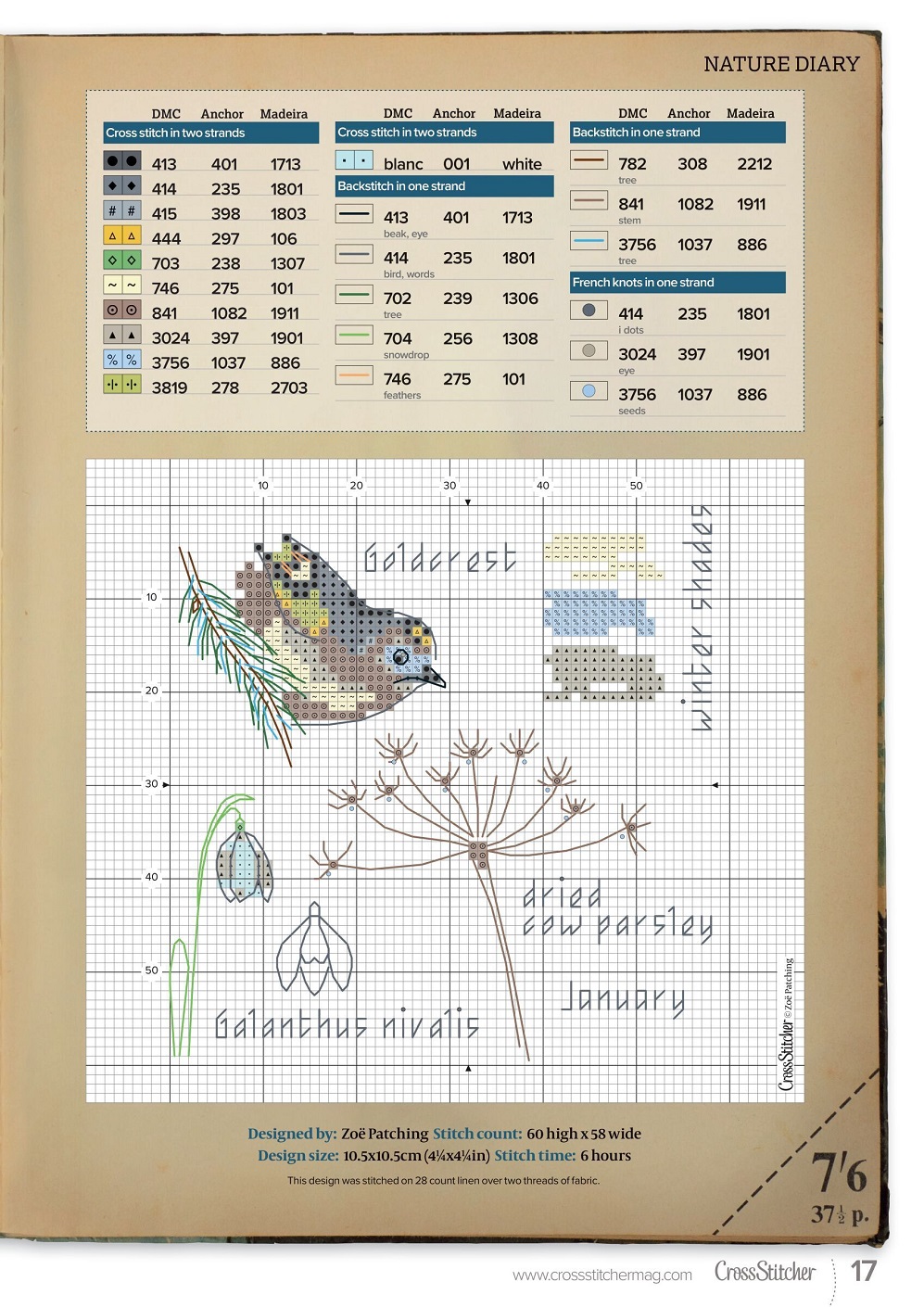 Схемы вышивки крестом в журнале "CrossStitcher" №378 2022