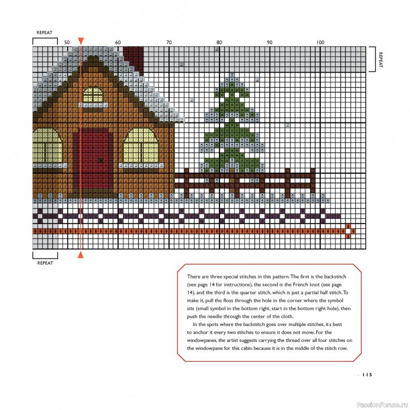 Коллекция вышивки в книге «Cross-Stitch for the Holidays»