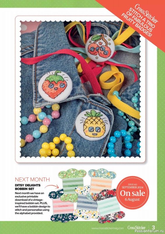 Коллекция вышивки в журнале «CrossStitcher №412 2024»