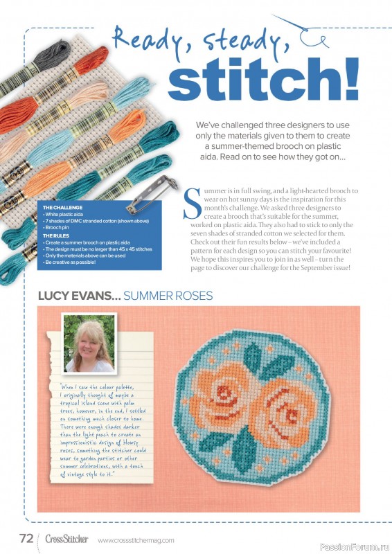 Коллекция вышивки в журнале «CrossStitcher №424 2025»
