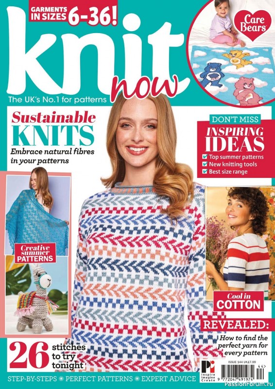 Вязаные модели спицами в журнале «Knit Now №144 2022»