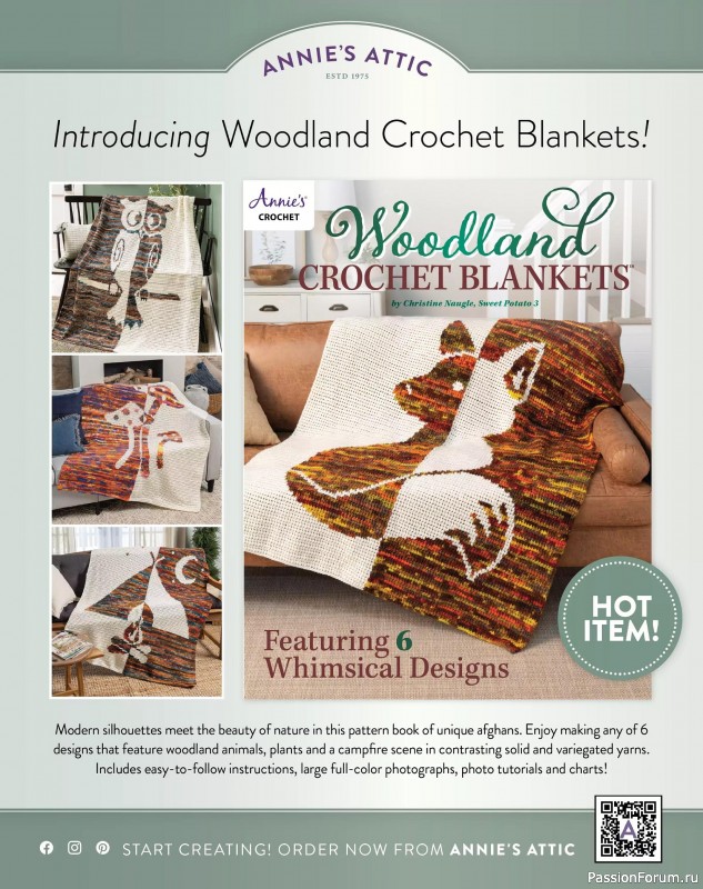 Вязаные проекты крючком в журнале «Crochet World - Autumn 2025»