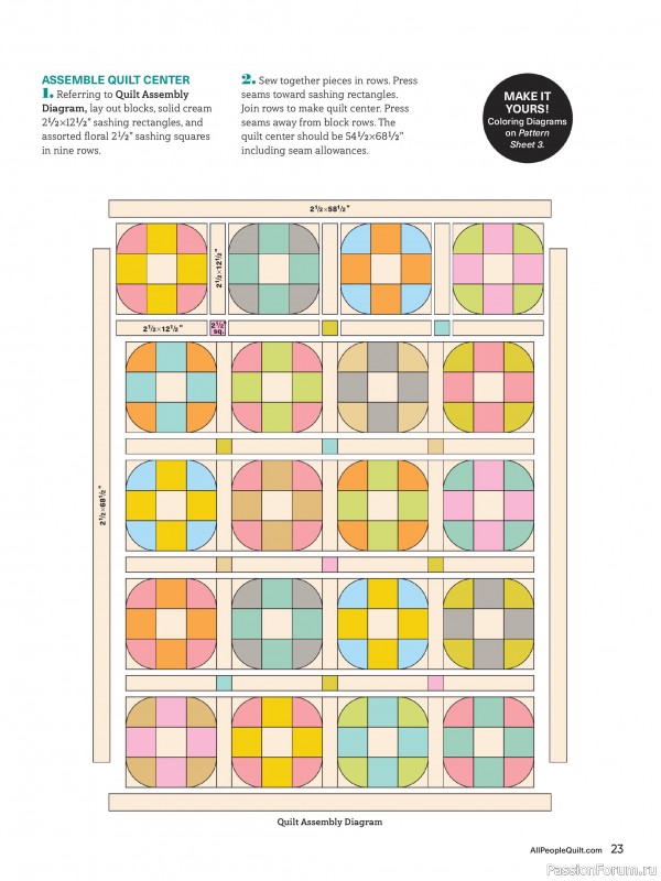 Коллекция проектов для рукодельниц в журнале «American Patchwork & Quilting №195 2025»