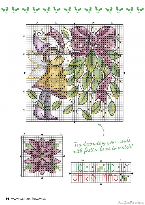 Коллекция вышивки в журнале «The World of Cross Stitching №350 2024»