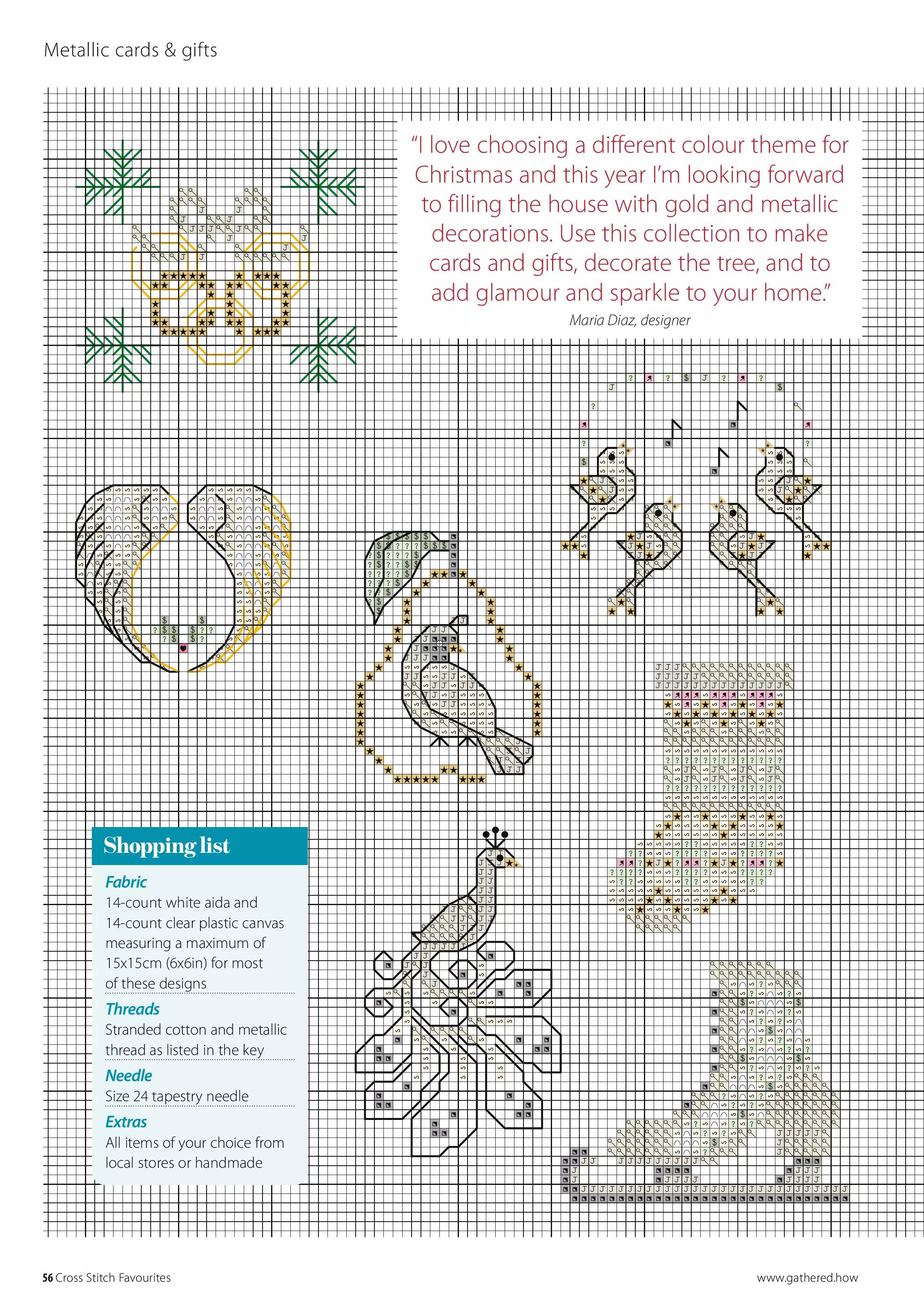 Коллекция вышивки в журнале «Cross Stitch Favourites Christmas 2024