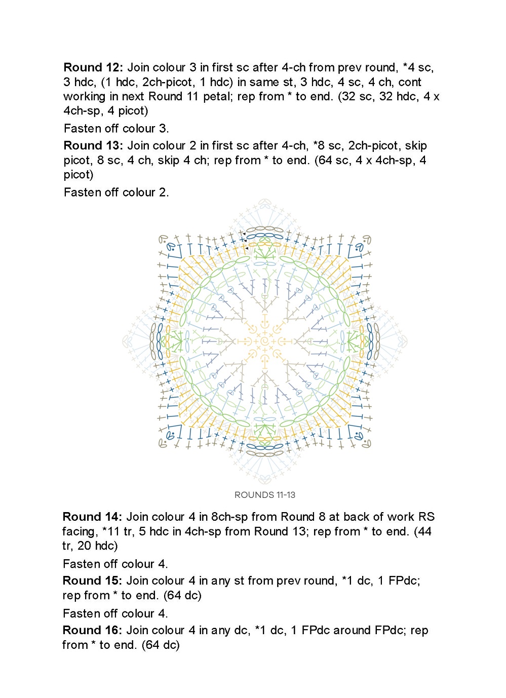 Коллекция проектов крючком в книге «100 Crochet Tiles»