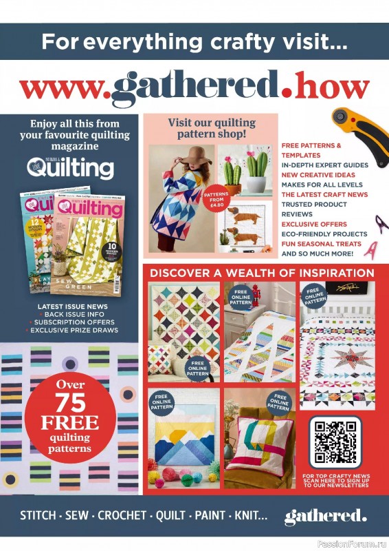 Коллекция проектов для рукодельниц в журнале «Love Patchwork & Quilting №150 2025»