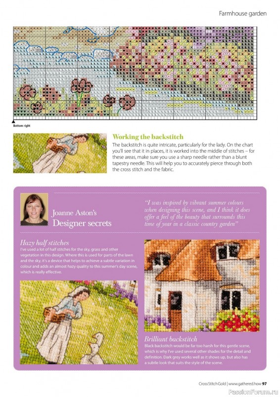 Коллекция вышивки в журнале «Cross Stitch Gold - Scenery Collection 2022»