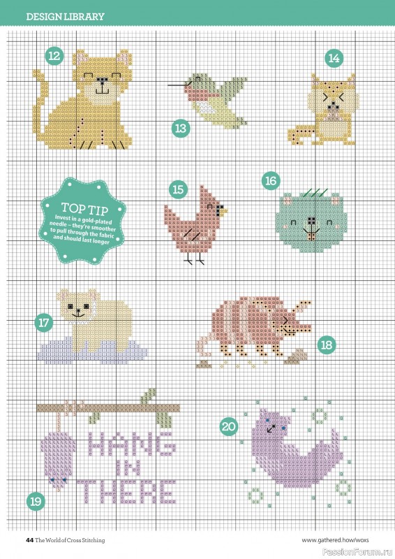 Коллекция вышивки в журнале «The World of Cross Stitching №347 2024»