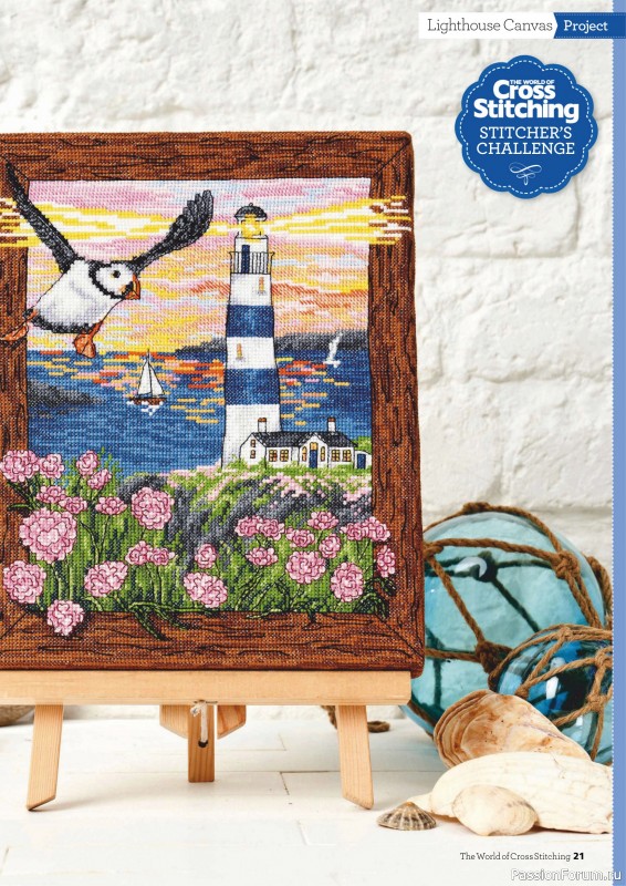 Коллекция вышивки в журнале «The World of Cross Stitching - March 2025»