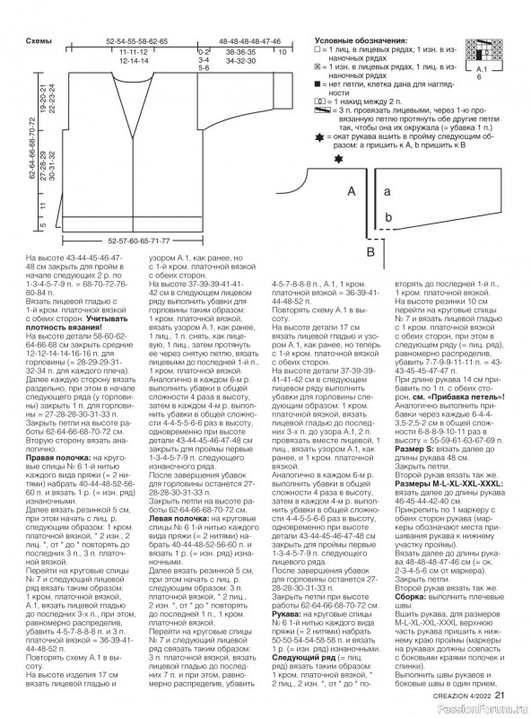 Вязаные модели в журнале «Creazion №4 2022»