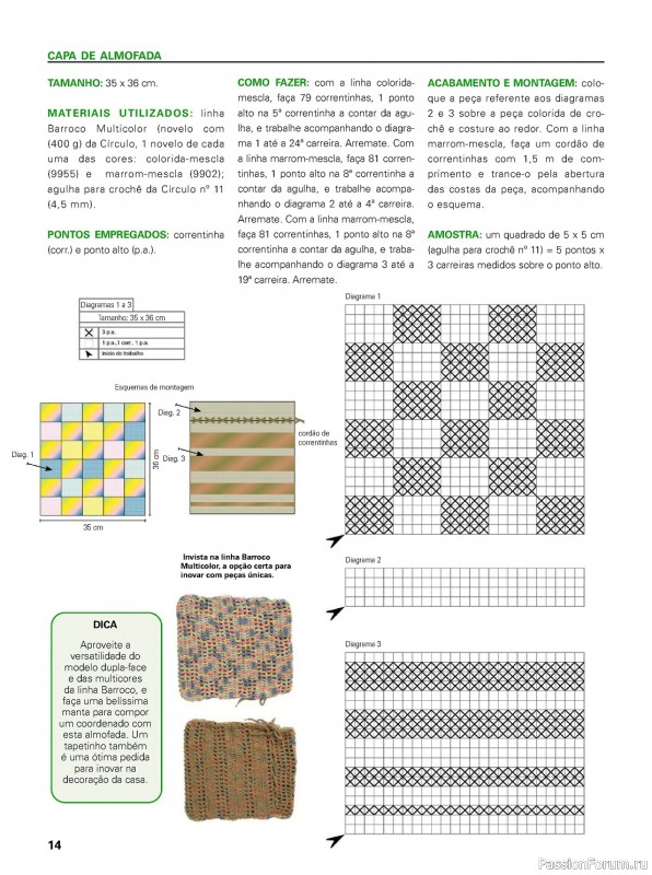 Вязаные проекты в журнале «Lucre com Arte - Barbante»