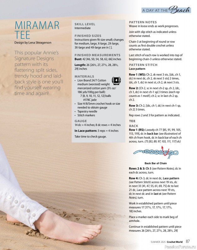 Вязаные проекты крючком в журнале «Crochet World - Summer 2025»