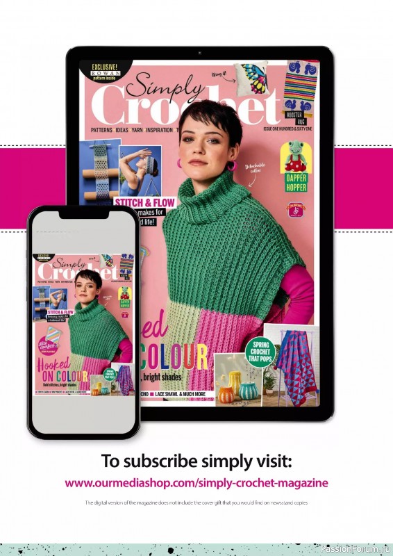 Вязаные проекты крючком в журнале «Simply Crochet №161 2025»
