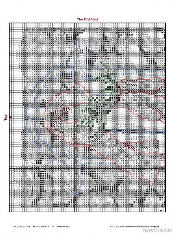 Коллекция вышивки в журнале «Just CrossStitch - December 2023»