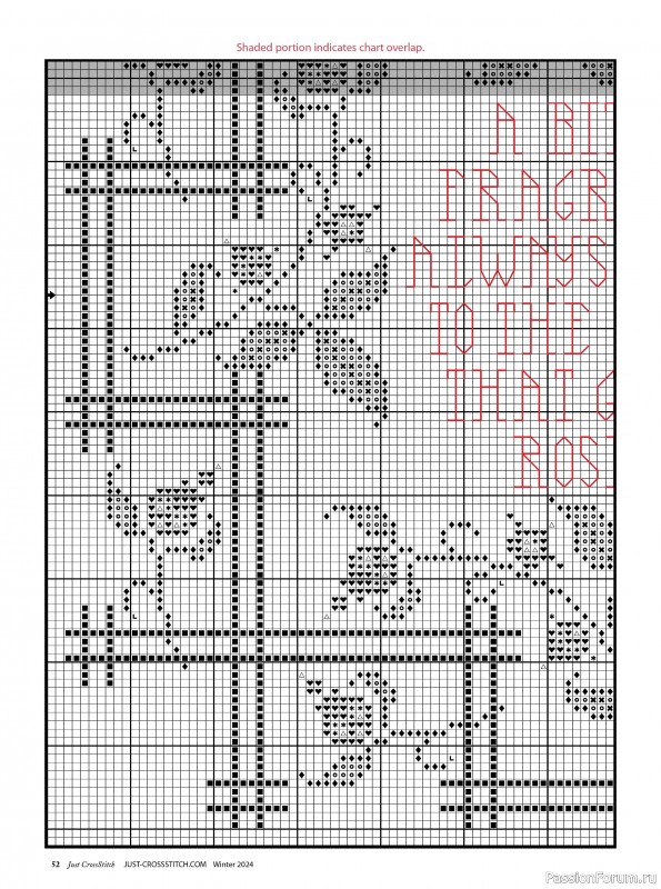 Коллекция вышивки в журнале «Just CrossStitch - Winter 2024»