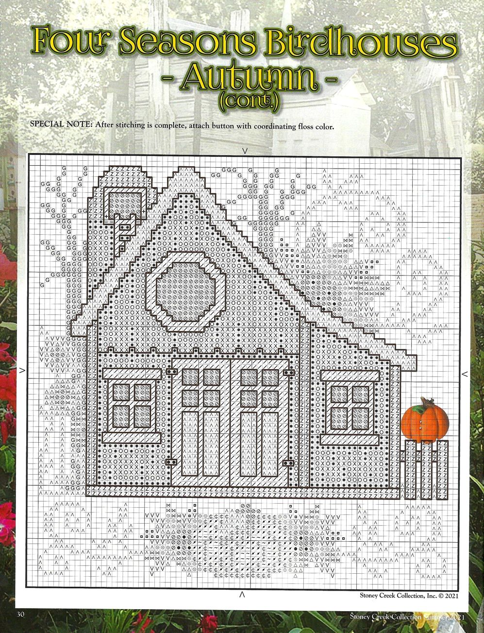 Вышивка крестом в журнале «Stoney Creek Cross Stitch Collection - Summer 2021»