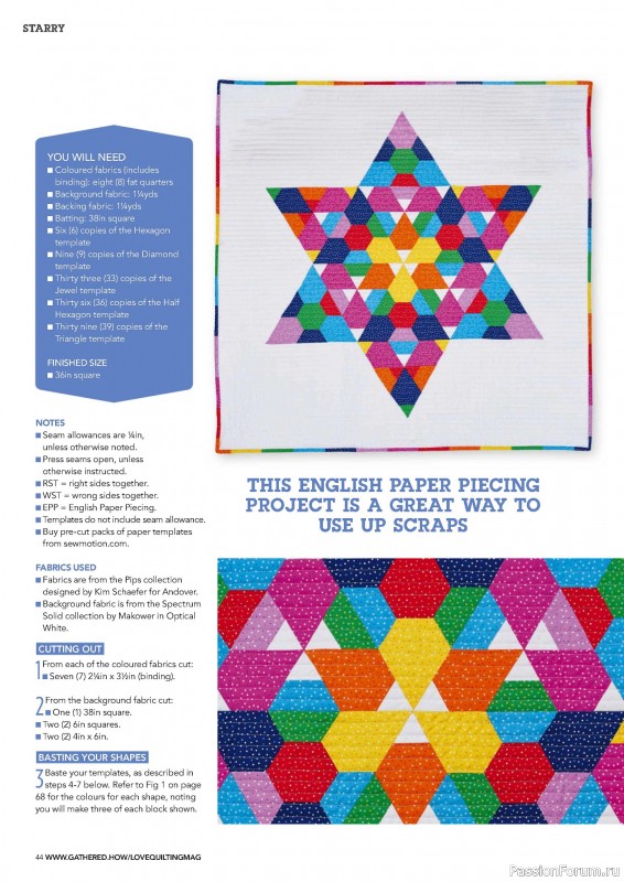Коллекция проектов для рукодельниц в журнале «Love Patchwork & Quilting №145 2024»