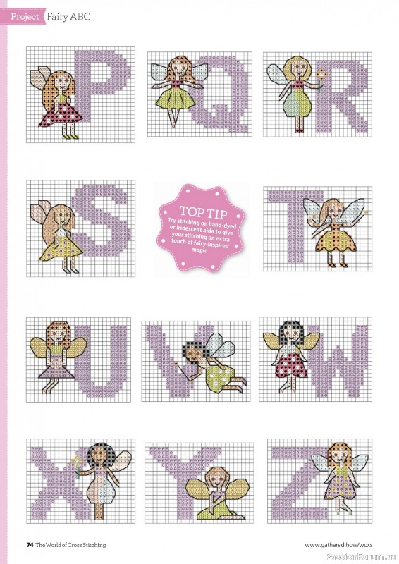 Коллекция вышивки в журнале «The World of Cross Stitching №343 2024»