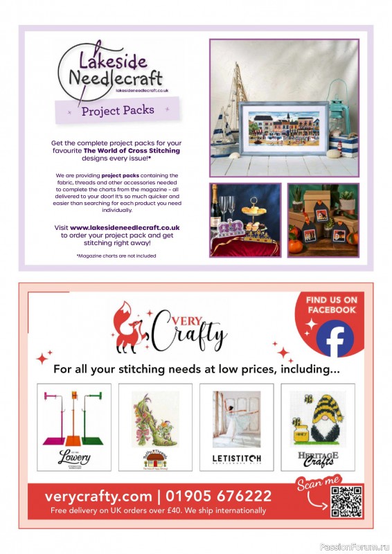 Коллекция вышивки в журнале «The World of Cross Stitching №358 2025»