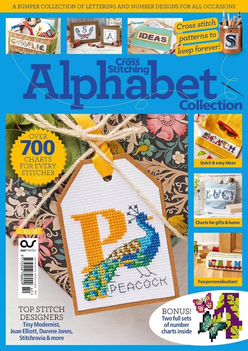 Коллекция вышивки в журнале «Cross Stitching Alphabet Collection 2022»