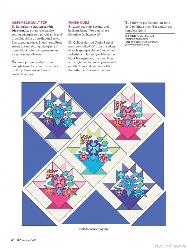 Коллекция проектов для рукодельниц в журнале «American Patchwork & Quilting №195 2025»