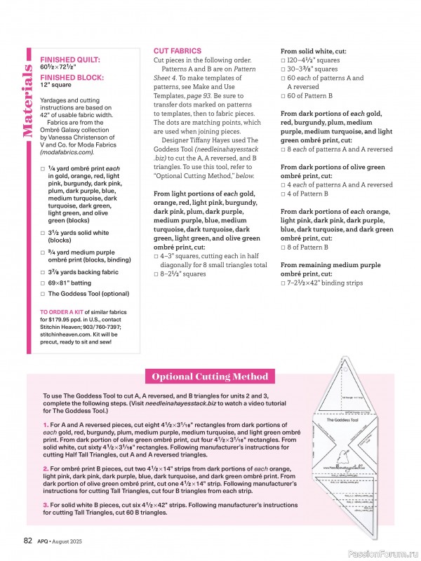 Коллекция проектов для рукодельниц в журнале «American Patchwork & Quilting №195 2025»