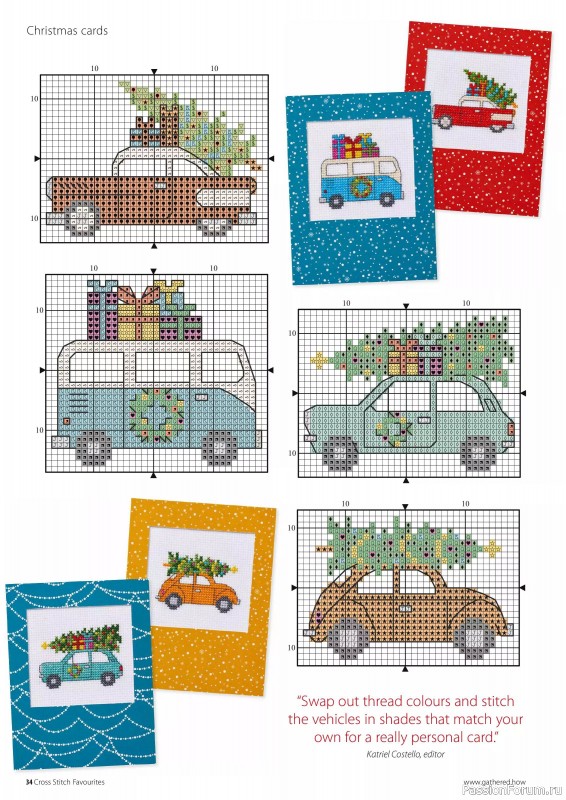 Коллекция вышивки в журнале «Cross Stitch Favourites - Christmas 2024»