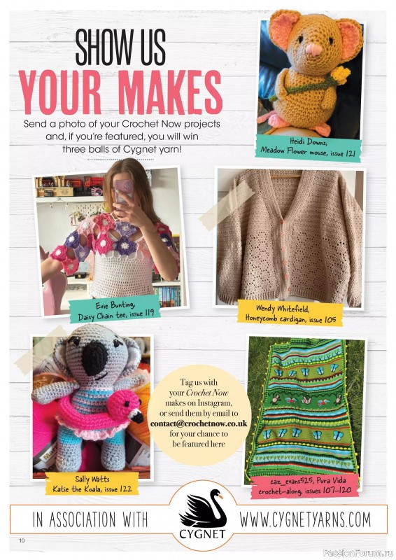 Вязаные проекты крючком в журнале «Crochet Now №123 2025»