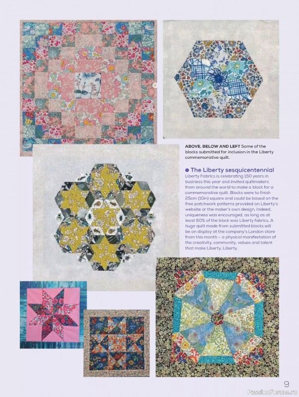 Коллекция проектов для рукодельниц в журнале «Quilters Companion №133 2025»