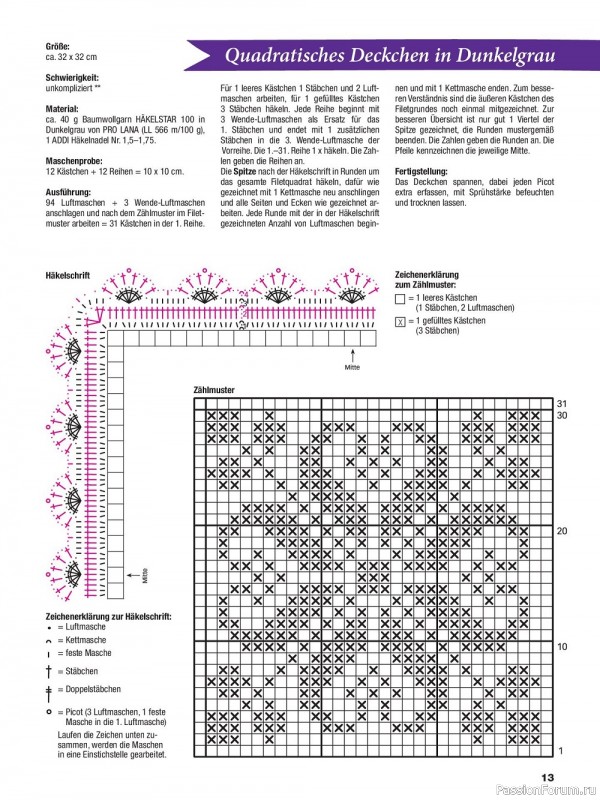 Вязаные проекты крючком в журнале «Filethakeln leicht gemacht №1 2023»