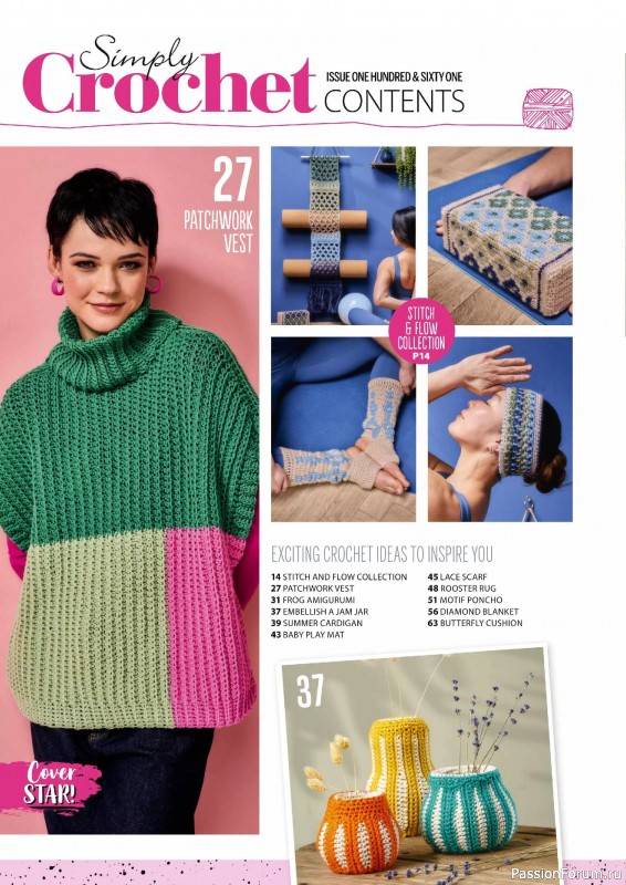 Вязаные проекты крючком в журнале «Simply Crochet №161 2025»